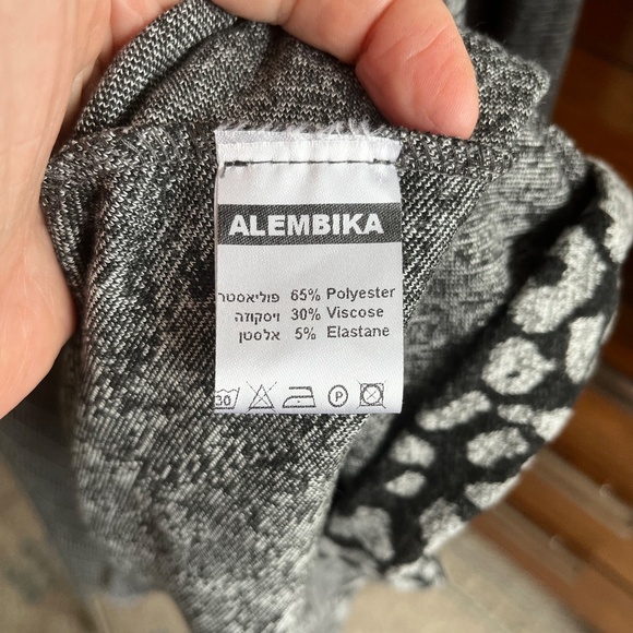 Grey dress with plaid and animal print 12-14 - Picture 2 of 16